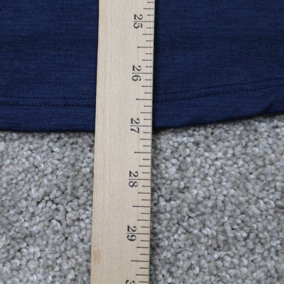 Under Armour The Tech Tee Shirt Mens Small Blue UA V-Neck Polyester S/S Pullover - Picture 12 of 12